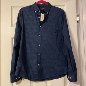 NEW Banana Republic Dark Blue Casual Button-Down Shirt New with tags